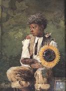 Taking Sunflower to Teacher (mk44) Winslow Homer